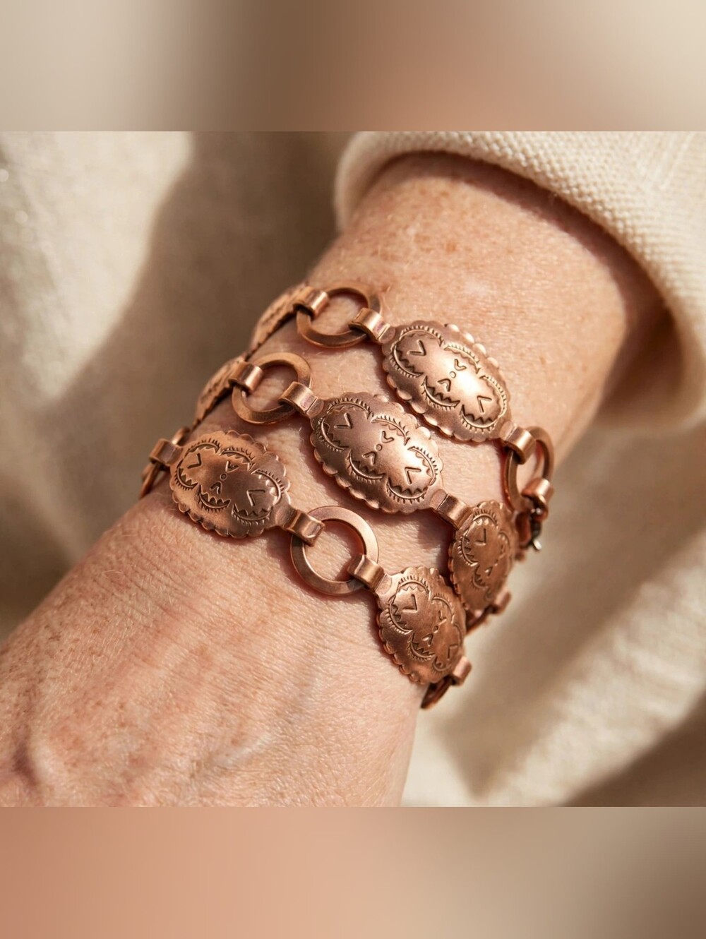 Vintage Southwestern Concho Style Bracelet